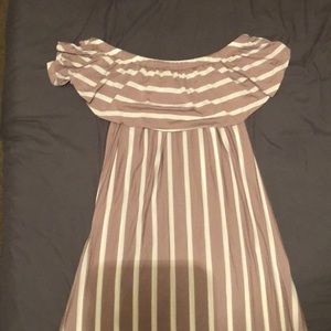 Lavender off the shoulder maxi dress